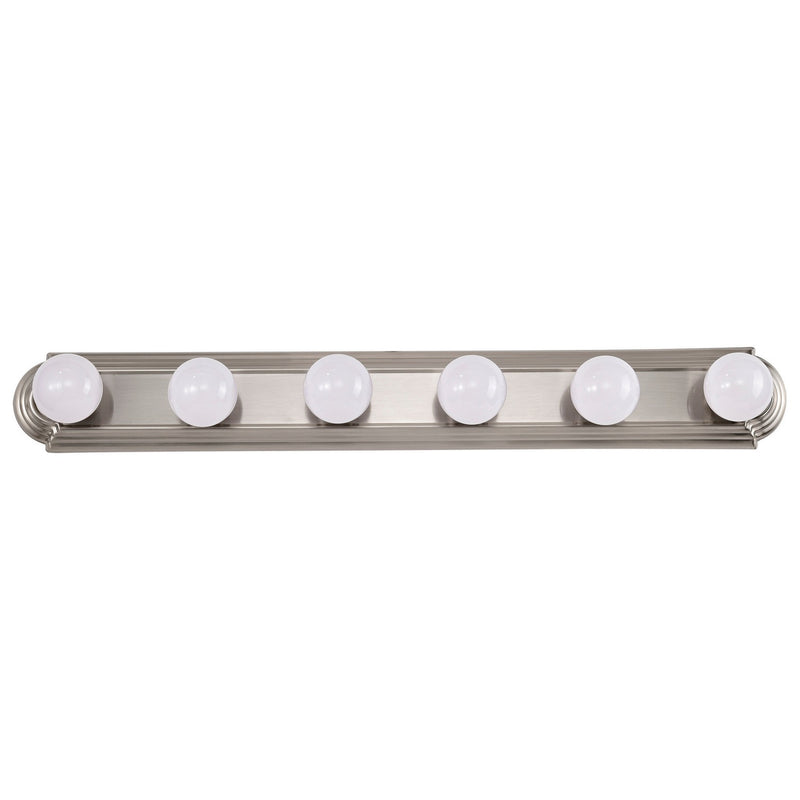 Nuvo Lighting 60-302 Six Light Vanity, Brushed Nickel
