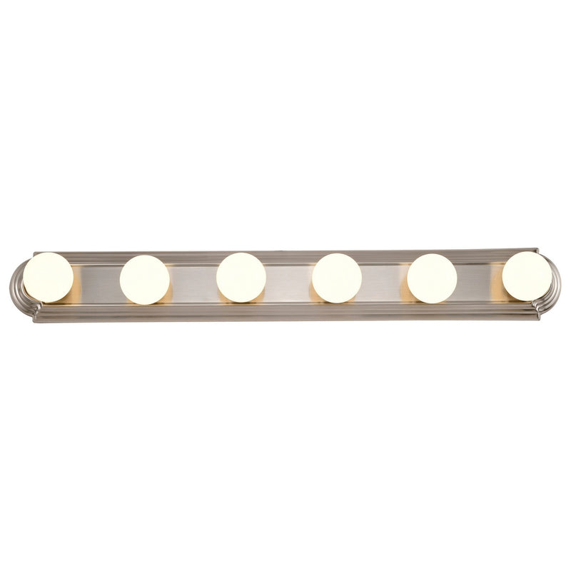 Nuvo Lighting 60-302 Six Light Vanity, Brushed Nickel