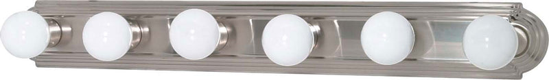 Nuvo Lighting 60-302 Six Light Vanity, Brushed Nickel