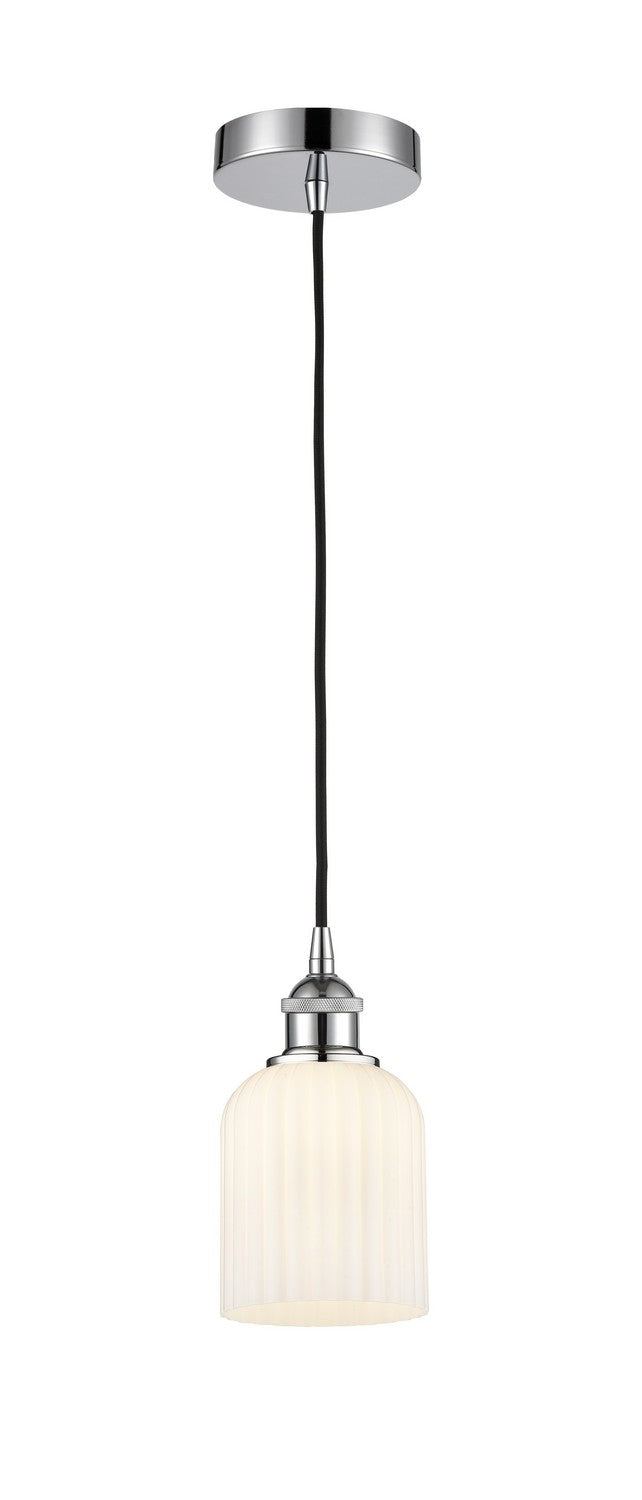 Innovations 616-1P-PC-G559-5GWH One Light Mini Pendant, Polished Chrome