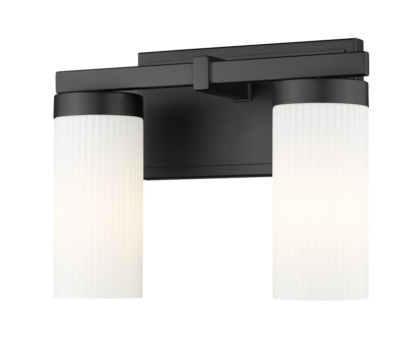 Z-Lite 3044-2V-MB Two Light Vanity, Matte Black