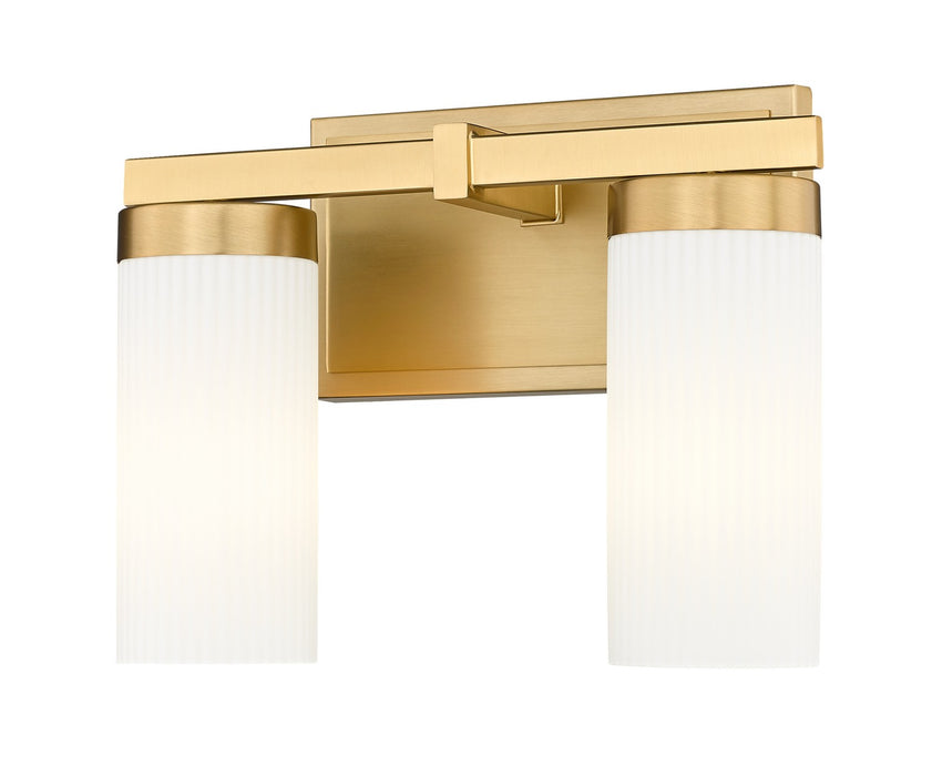 Z-Lite 3044-2V-MGLD Two Light Vanity, Modern Gold