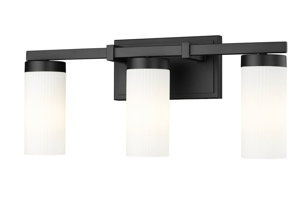 Z-Lite 3044-3V-MB Three Light Vanity, Matte Black