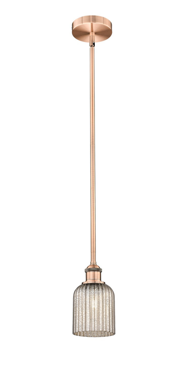 Innovations 616-1S-AC-G559-5ME One Light Mini Pendant, Antique Copper
