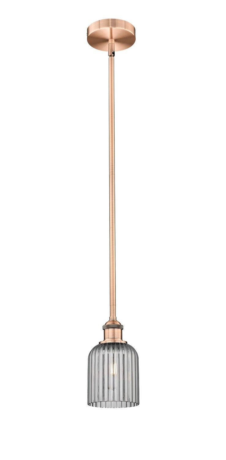 Innovations 616-1S-AC-G559-5SM One Light Mini Pendant, Antique Copper