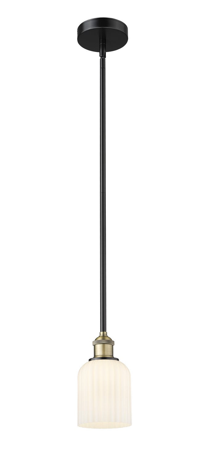 Innovations 616-1S-BAB-G559-5GWH One Light Mini Pendant, Black Antique Brass