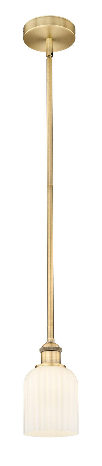Innovations 616-1S-BB-G559-5GWH One Light Mini Pendant, Brushed Brass