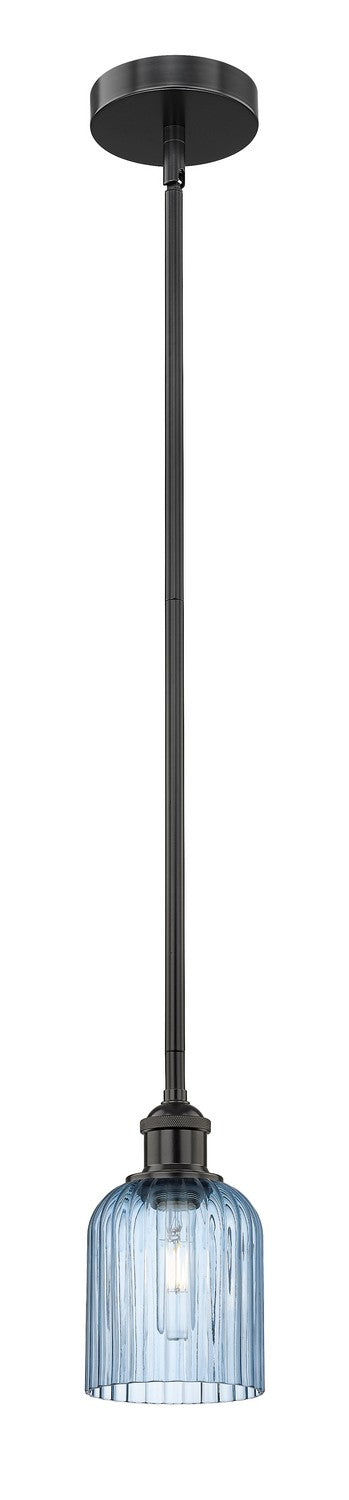 Innovations 616-1S-BK-G559-5BL One Light Mini Pendant, Matte Black