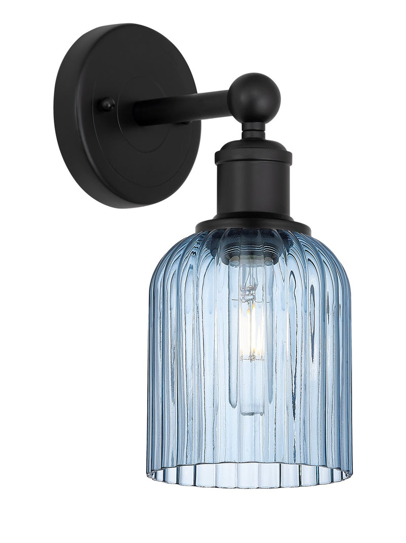 Innovations 616-1W-BK-G559-5BL One Light Wall Sconce, Matte Black
