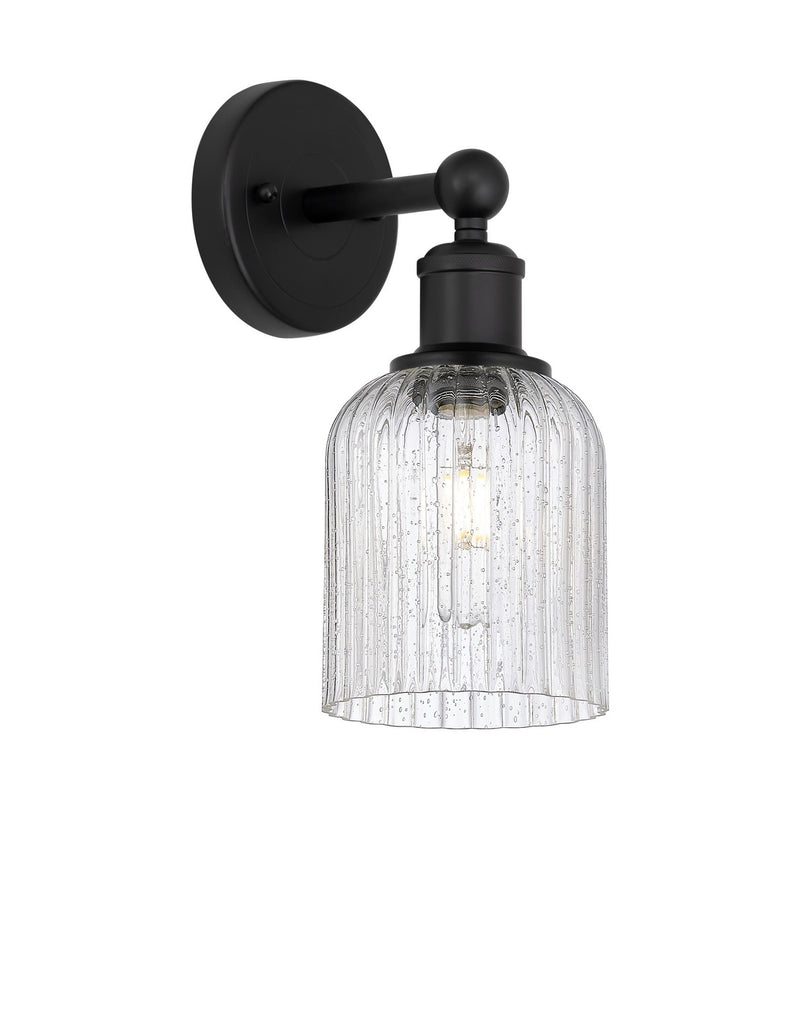 Innovations 616-1W-BK-G559-5SDY One Light Wall Sconce, Matte Black