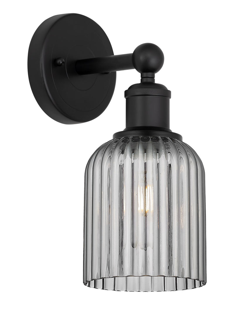 Innovations 616-1W-BK-G559-5SM One Light Wall Sconce, Matte Black