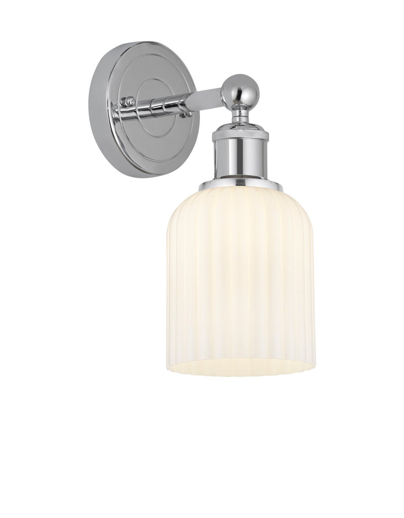 Innovations 616-1W-PC-G559-5GWH One Light Wall Sconce, Polished Chrome