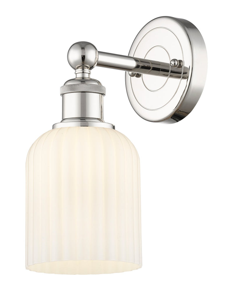 Innovations 616-1W-PN-G559-5GWH One Light Wall Sconce, Polished Nickel