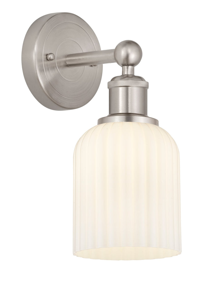 Innovations 616-1W-SN-G559-5GWH One Light Wall Sconce, Brushed Satin Nickel