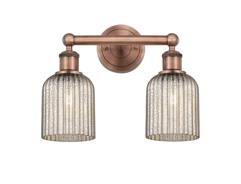 Innovations 616-2W-AC-G559-5ME Two Light Bath Vanity, Antique Copper
