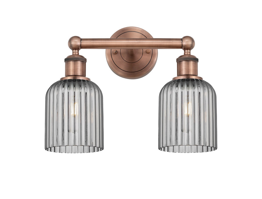Innovations 616-2W-AC-G559-5SM Two Light Bath Vanity, Antique Copper