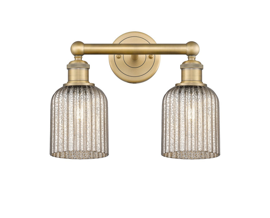 Innovations 616-2W-BB-G559-5ME Two Light Bath Vanity, Brushed Brass