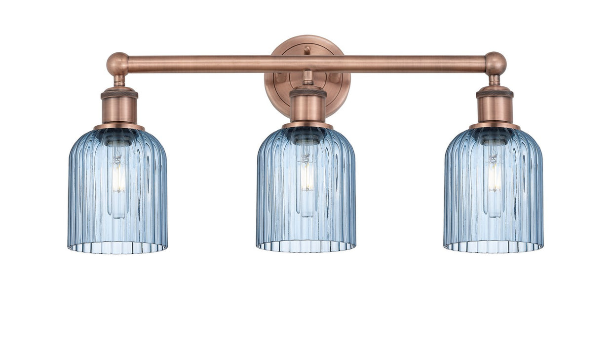 Innovations 616-3W-AC-G559-5BL Three Light Bath Vanity, Antique Copper