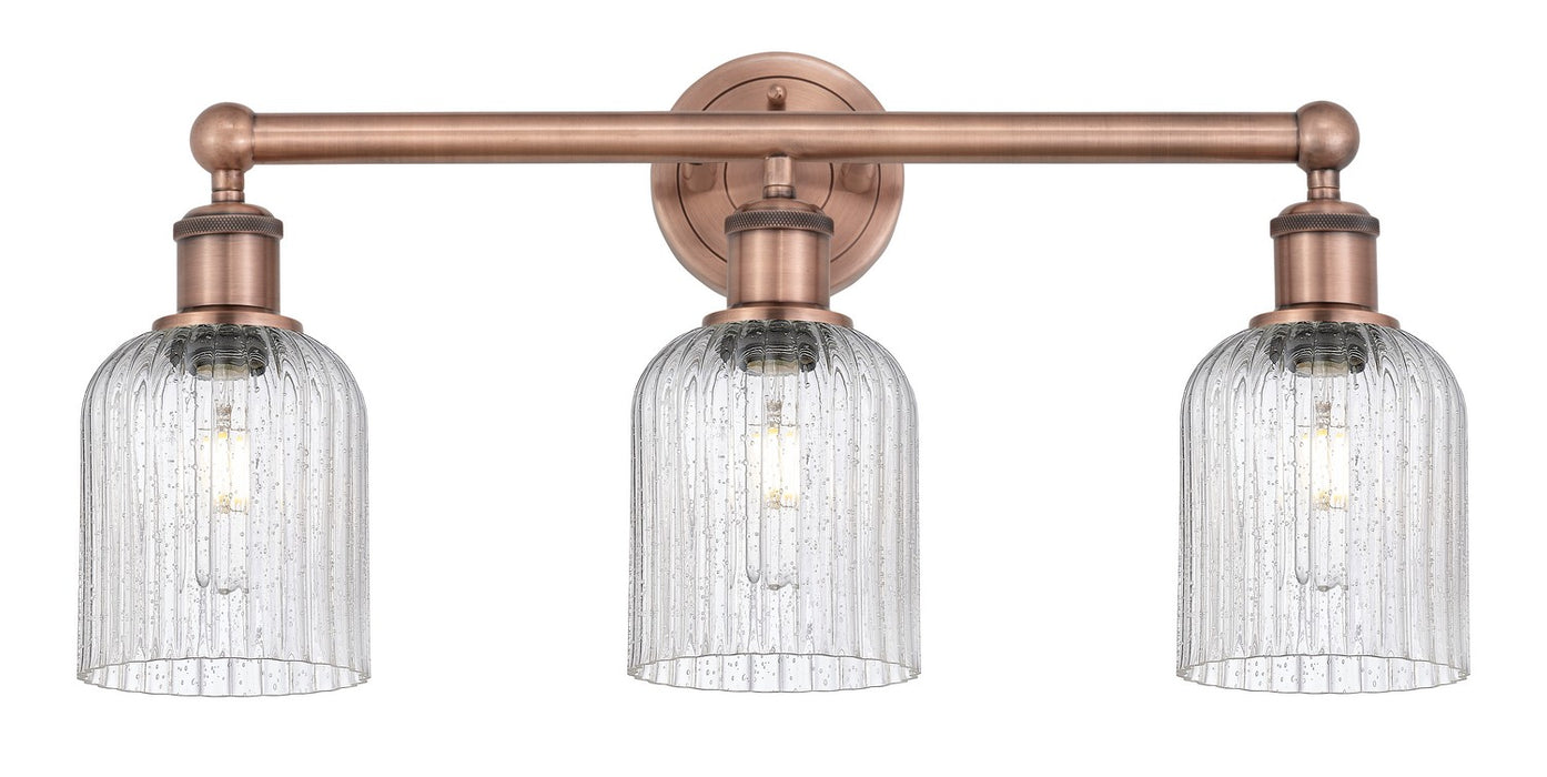 Innovations 616-3W-AC-G559-5SDY Three Light Bath Vanity, Antique Copper