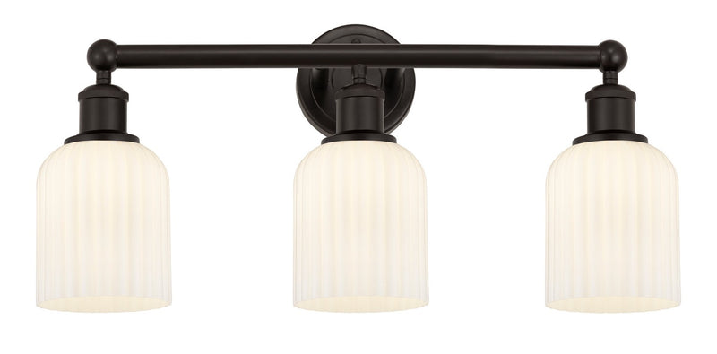 Innovations 616-3W-OB-G559-5GWH Three Light Bath Vanity, Oil Rubbed Bronze