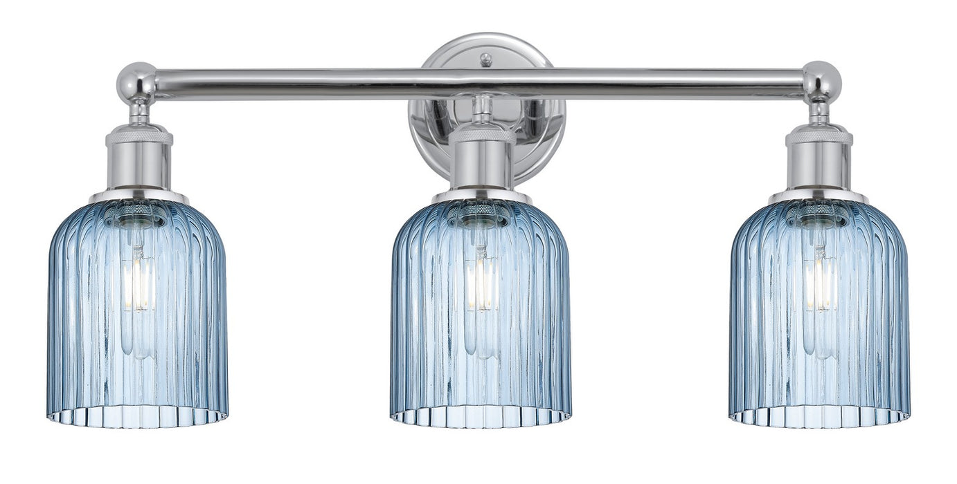 Innovations 616-3W-PC-G559-5BL Three Light Bath Vanity, Polished Chrome
