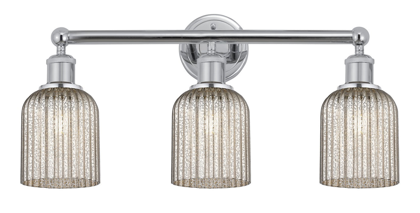 Innovations 616-3W-PC-G559-5ME Three Light Bath Vanity, Polished Chrome