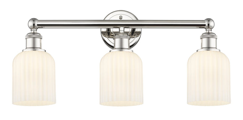 Innovations 616-3W-PN-G559-5GWH Three Light Bath Vanity, Polished Nickel