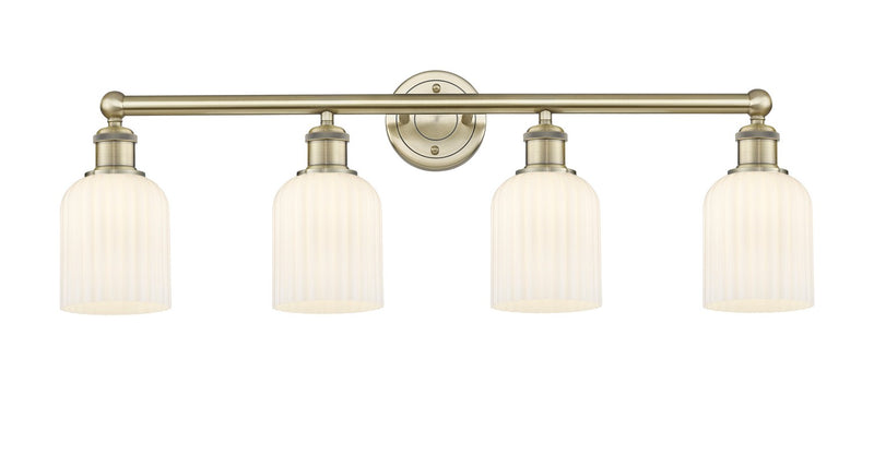 Innovations 616-4W-AB-G559-5GWH Four Light Bath Vanity, Antique Brass