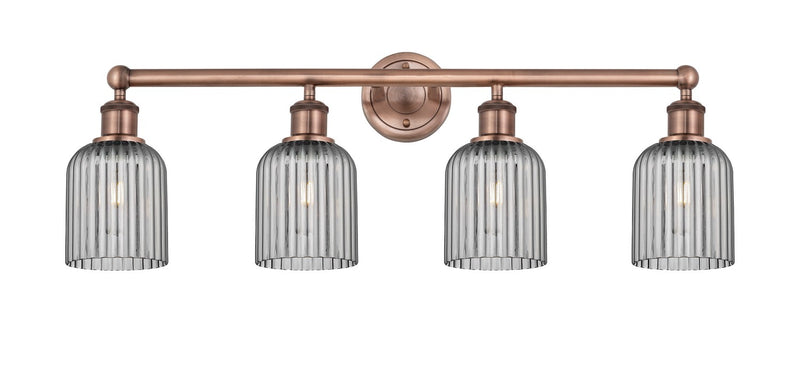 Innovations 616-4W-AC-G559-5SM Four Light Bath Vanity, Antique Copper