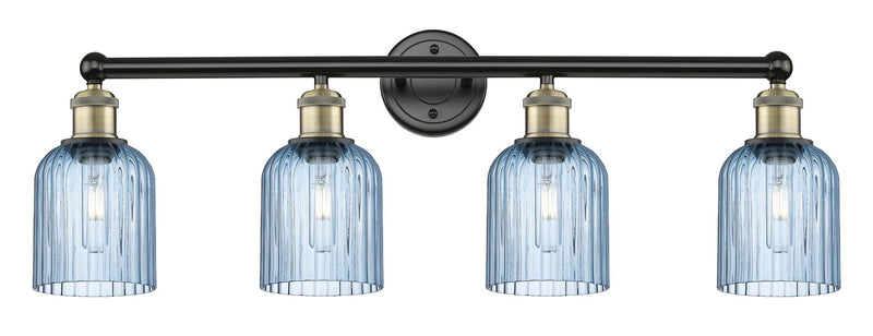 Innovations 616-4W-BAB-G559-5BL Four Light Bath Vanity, Black Antique Brass