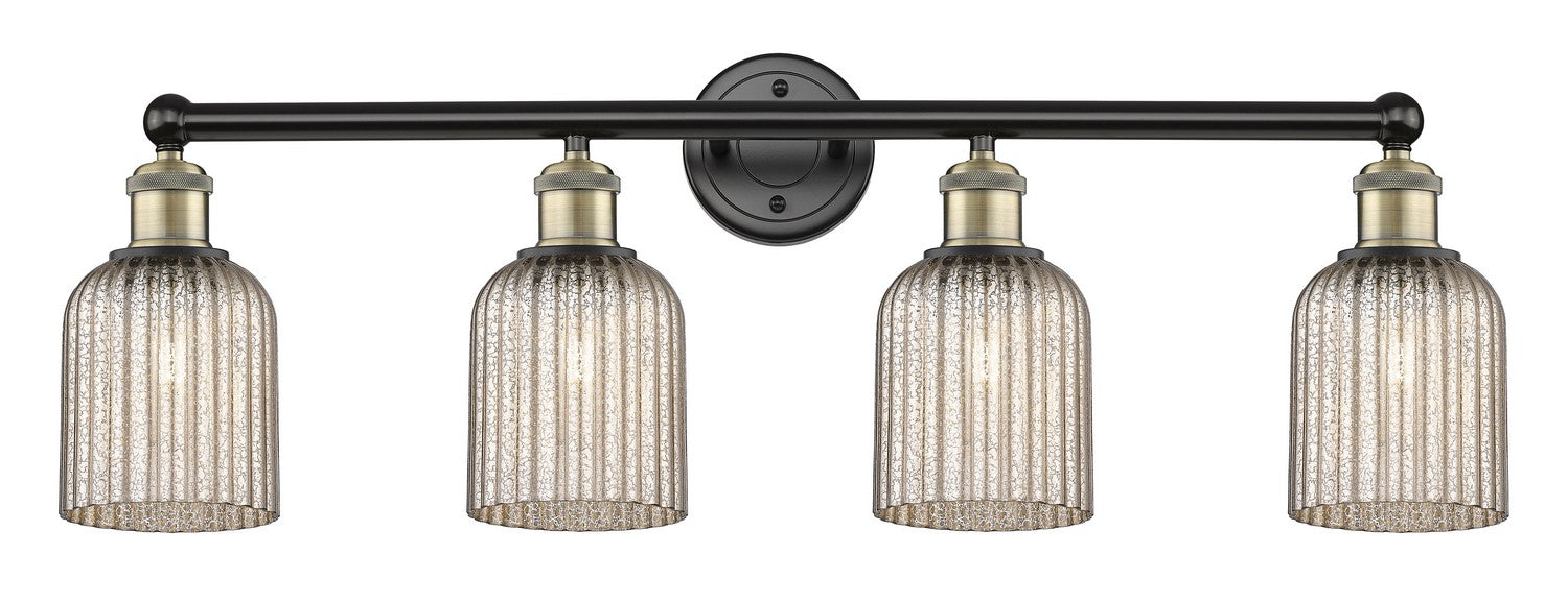 Innovations 616-4W-BAB-G559-5ME Four Light Bath Vanity, Black Antique Brass