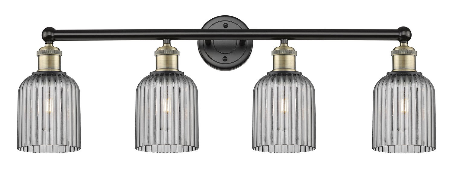 Innovations 616-4W-BAB-G559-5SM Four Light Bath Vanity, Black Antique Brass
