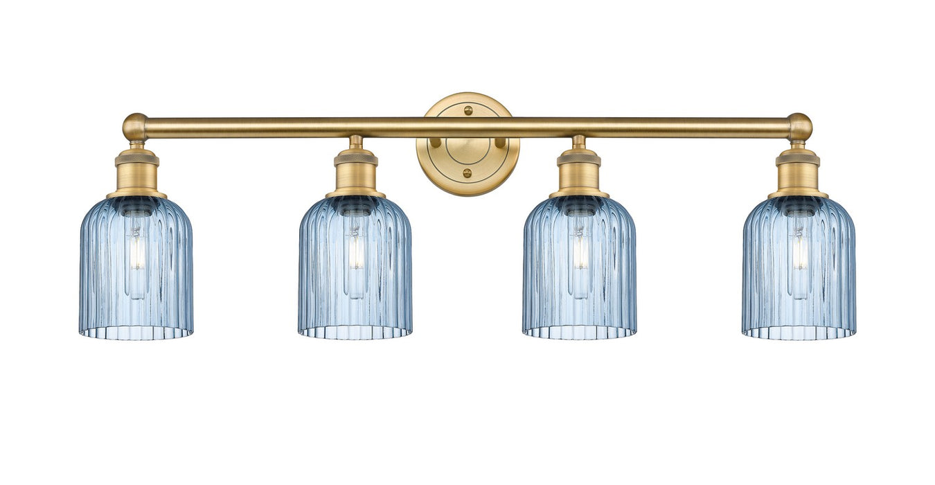 Innovations 616-4W-BB-G559-5BL Four Light Bath Vanity, Brushed Brass