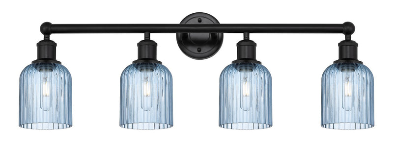 Innovations 616-4W-BK-G559-5BL Four Light Bath Vanity, Matte Black