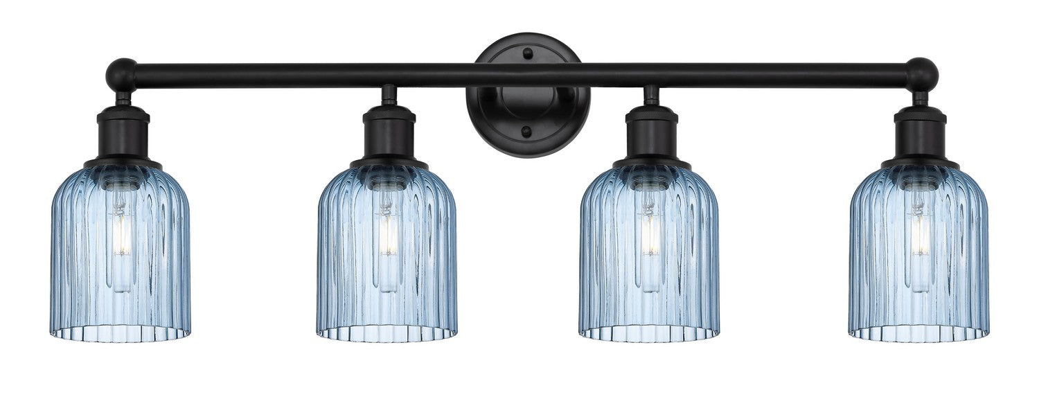 Innovations 616-4W-BK-G559-5BL Four Light Bath Vanity, Matte Black