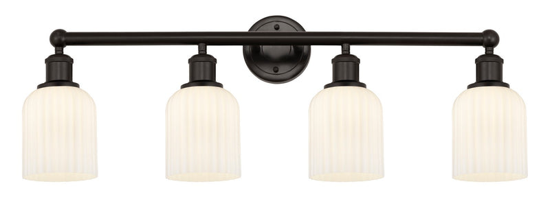 Innovations 616-4W-OB-G559-5GWH Four Light Bath Vanity, Oil Rubbed Bronze