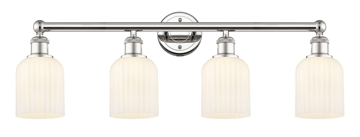 Innovations 616-4W-PN-G559-5GWH Four Light Bath Vanity, Polished Nickel