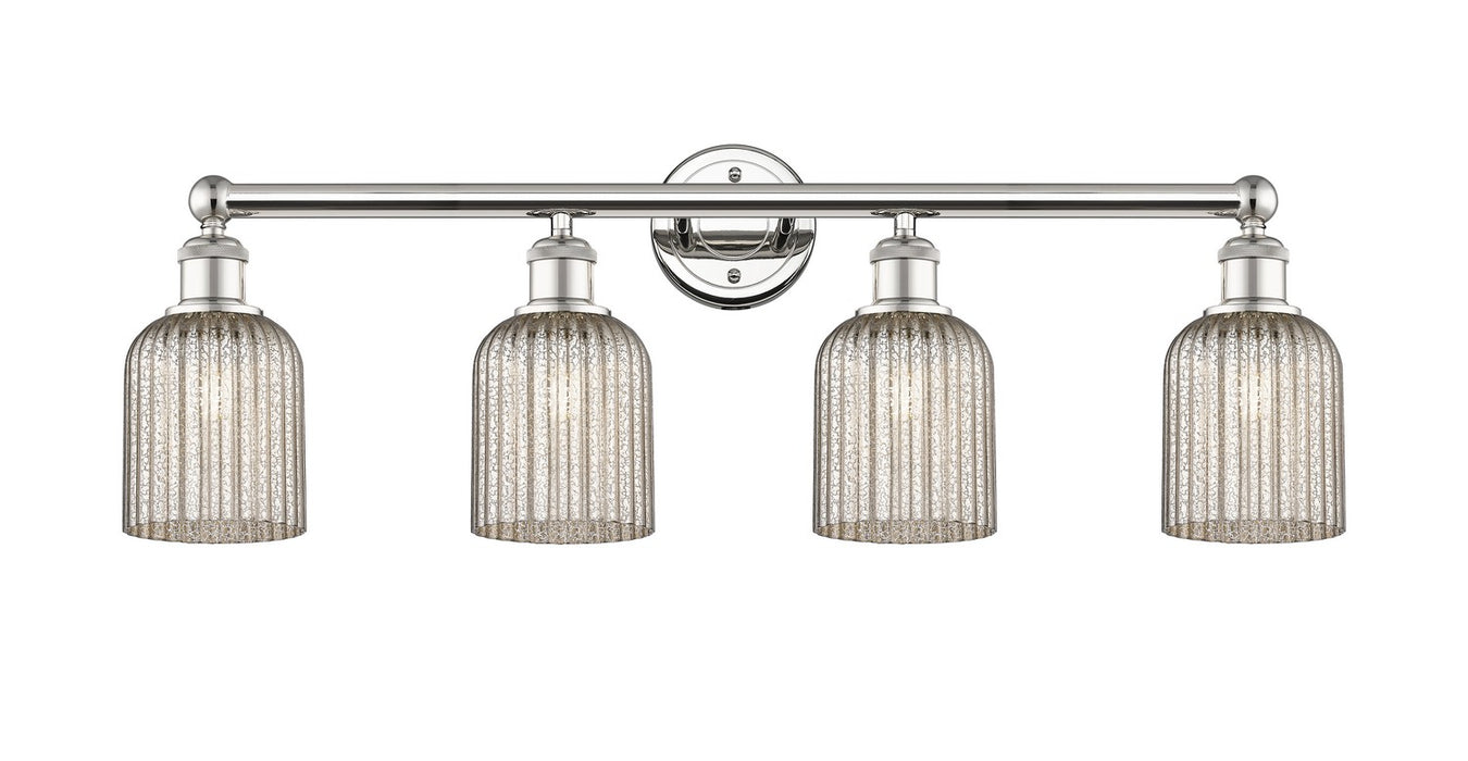 Innovations 616-4W-PN-G559-5ME Four Light Bath Vanity, Polished Nickel