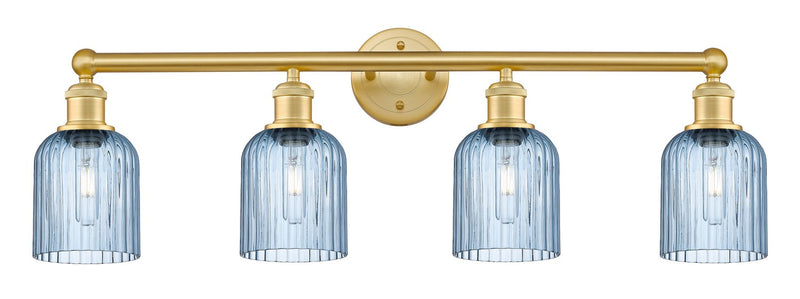 Innovations 616-4W-SG-G559-5BL Four Light Bath Vanity, Satin Gold