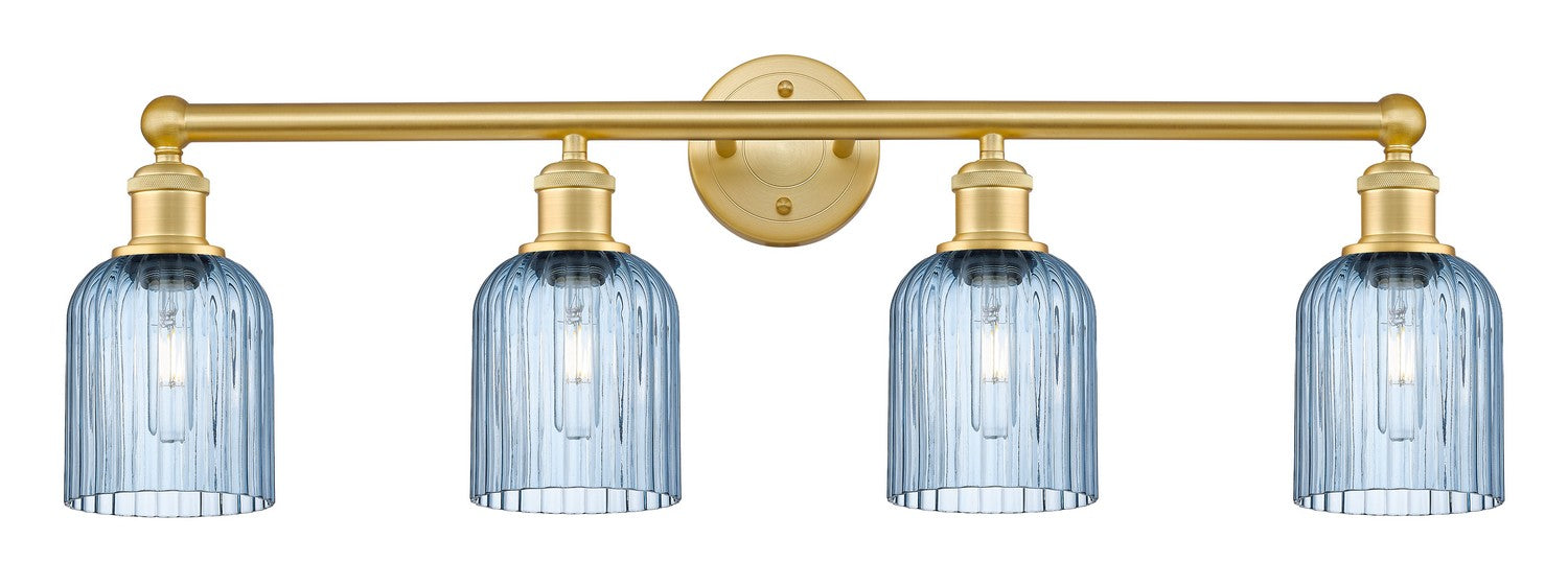 Innovations 616-4W-SG-G559-5BL Four Light Bath Vanity, Satin Gold