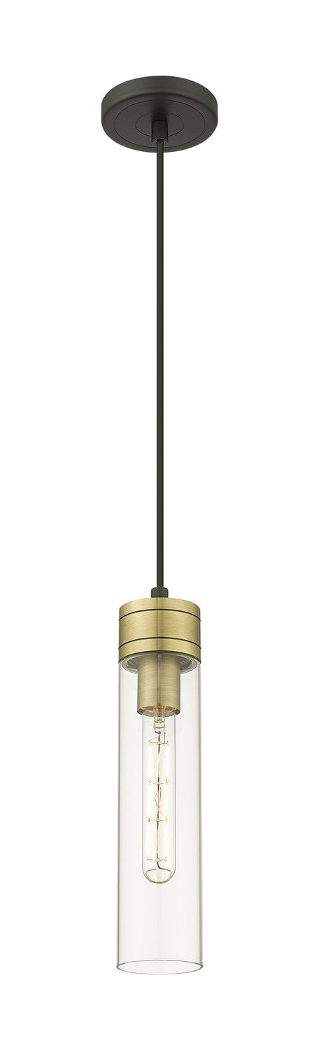 Innovations 617-1P-BAB-G617-11CL One Light Mini Pendant, Black Antique Brass