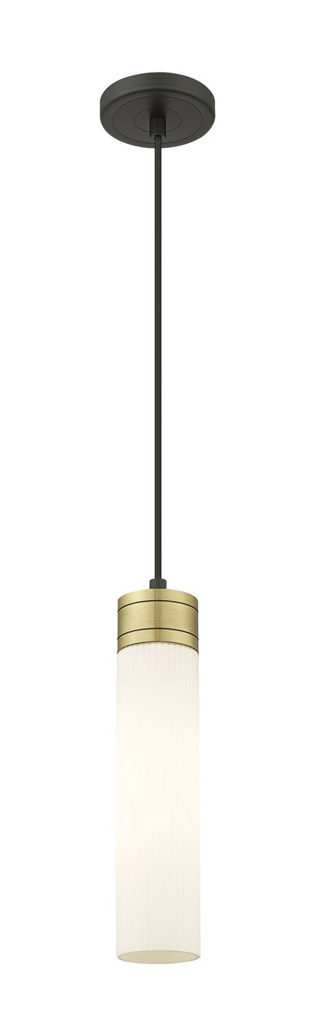 Innovations 617-1P-BAB-G617-11SWH One Light Mini Pendant, Black Antique Brass