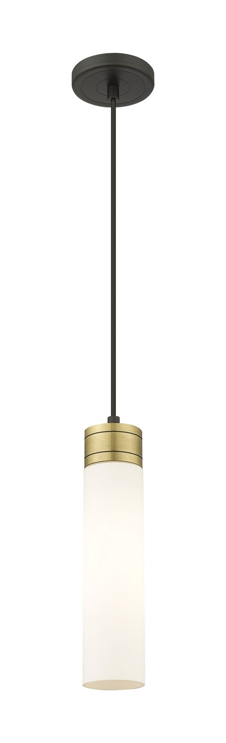 Innovations 617-1P-BAB-G617-11WH One Light Mini Pendant, Black Antique Brass