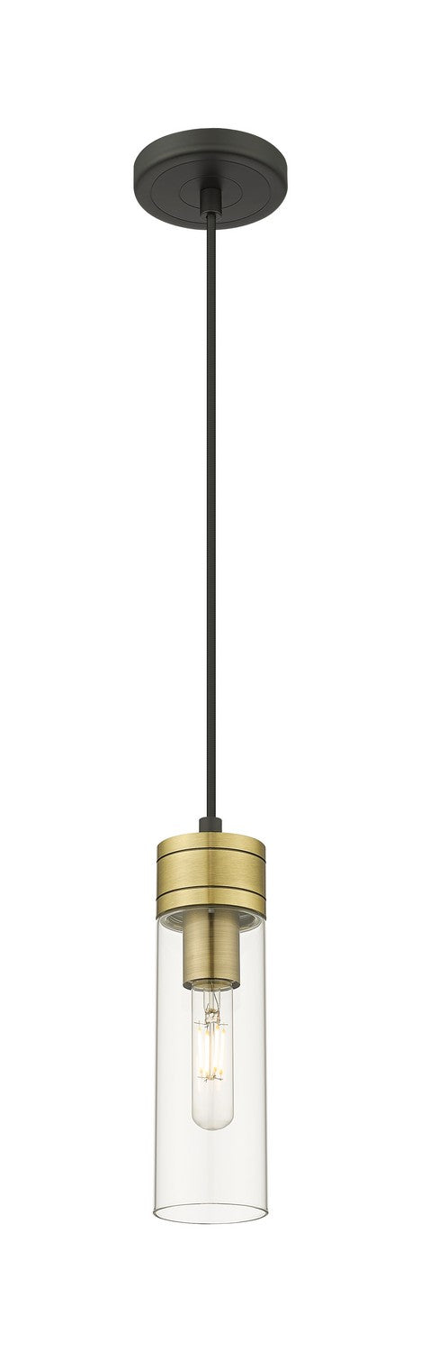 Innovations 617-1P-BAB-G617-8CL One Light Mini Pendant, Black Antique Brass