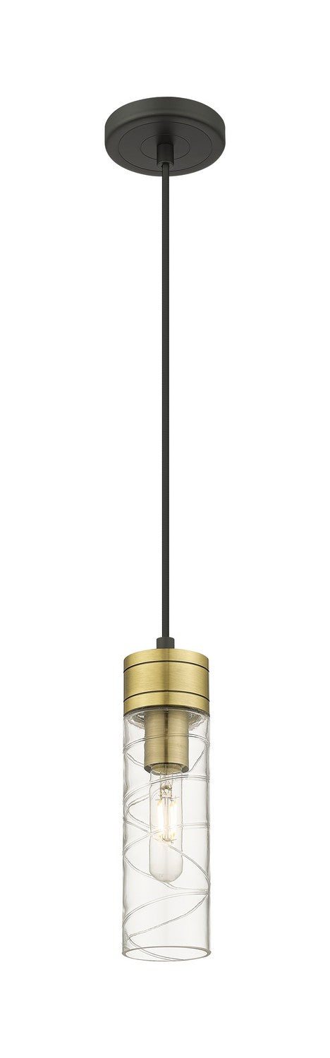 Innovations 617-1P-BAB-G617-8DE One Light Mini Pendant, Black Antique Brass