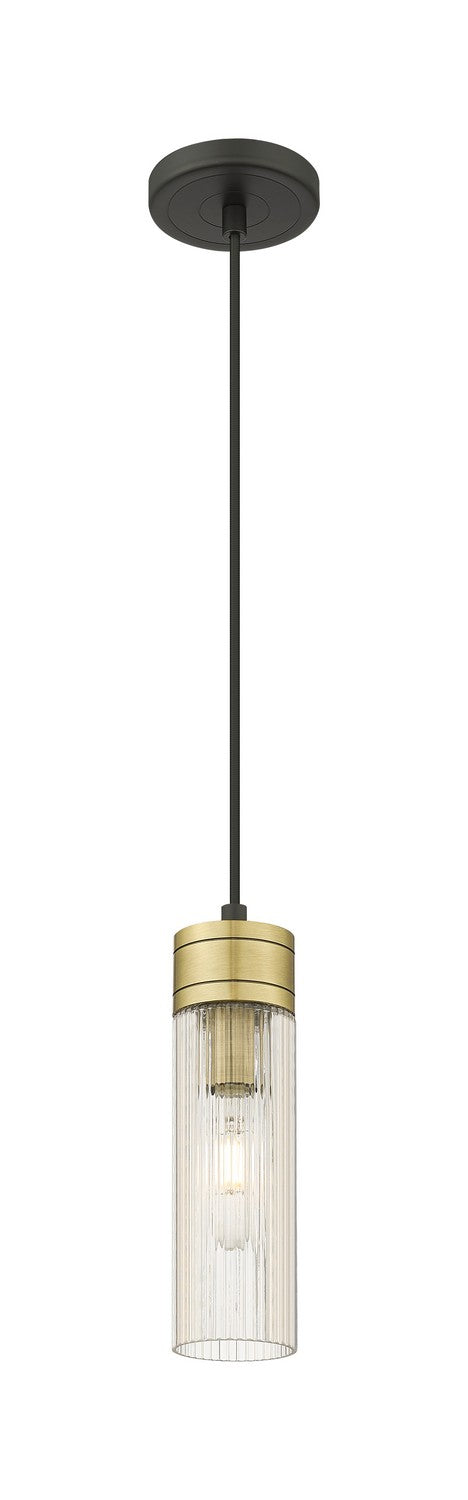 Innovations 617-1P-BAB-G617-8SCL One Light Mini Pendant, Black Antique Brass