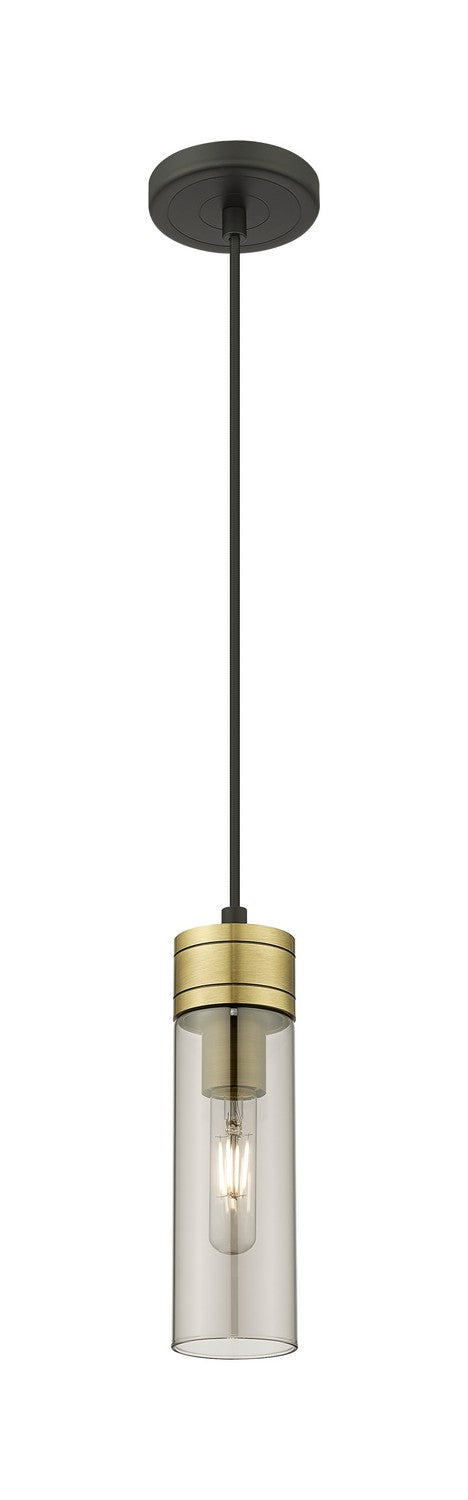 Innovations 617-1P-BAB-G617-8SM One Light Mini Pendant, Black Antique Brass