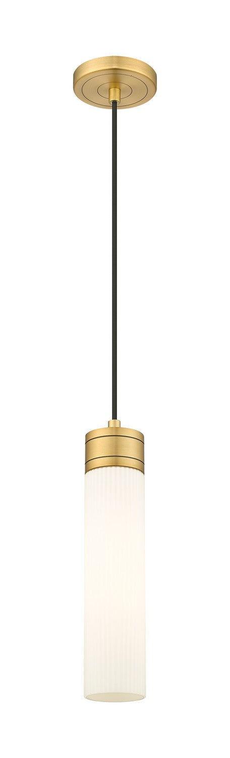 Innovations 617-1P-BB-G617-11SWH One Light Mini Pendant, Brushed Brass