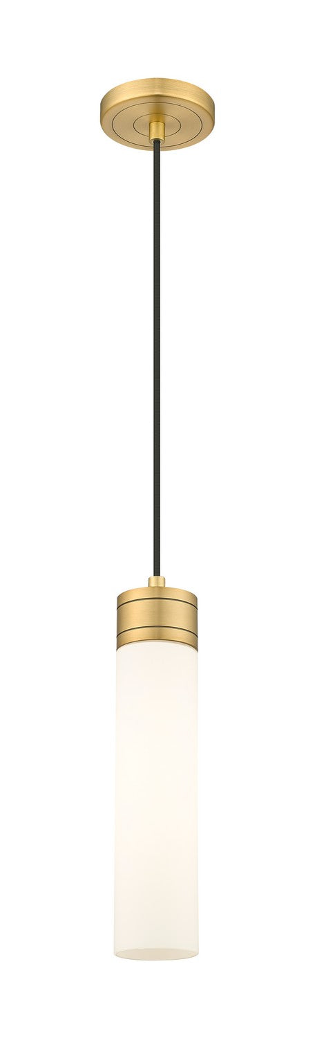 Innovations 617-1P-BB-G617-11WH One Light Mini Pendant, Brushed Brass