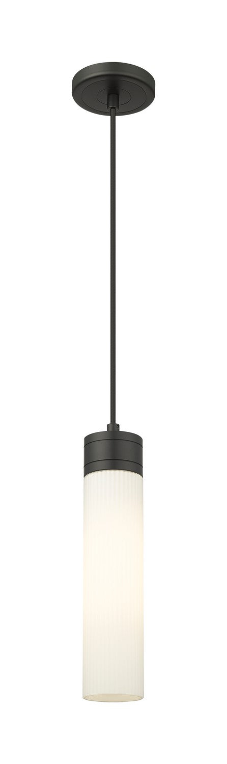 Innovations 617-1P-BK-G617-11SWH One Light Mini Pendant, Matte Black